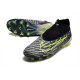 Nike Gripknit Phantom GX Elite DF FG Noir Volt Blanc Bleu Lumière
