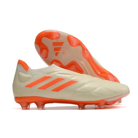 adidas Copa Pure+ FG Nouveau Blanc Cassé Orange Solaire Equipe