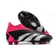 adidas Predator Accuracy + FG Crampons Noir Blanc Rose Equipe Choc