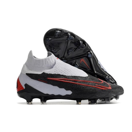 Nike Gripknit Phantom GX Elite DF FG Noir Gris Rouge