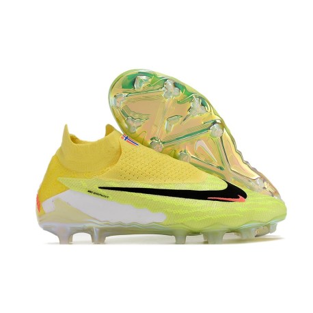 Nike Phantom GX Elite DF Link FG Vert Jaune