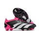 Crampon adidas Predator Accuracy.1 Low FG Noir Blanc Rose Equipe Choc