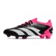 Crampon adidas Predator Accuracy.1 Low FG Noir Blanc Rose Equipe Choc