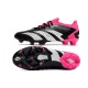 Crampon adidas Predator Accuracy.1 Low FG Noir Blanc Rose Equipe Choc