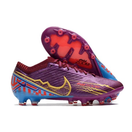 Nike Air Zoom Mercurial Vapor XV Elite AG KM Foncé Betterave Mtlc Vivid Or