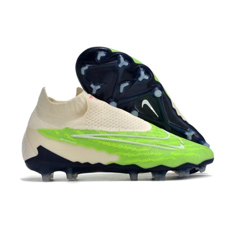 Nike Phantom GX Elite DF Link FG Vert Blanc