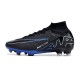 Nike Zoom Mercurial Superfly 9 Elite AG Noir Chrome Hyper Royal