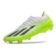 Crampon adidas X Crazyfast Messi.1 FG Blanco Negro Limón Lúcido