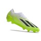 Crampon adidas X Crazyfast Messi.1 FG Blanco Negro Limón Lúcido