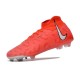 Nike Phantom Luna Elite FG Crampom Pourpre Blanc