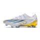 Crampon adidas X Crazyfast Messi.1 FG Blanc Bleu Or