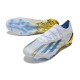 Crampon adidas X Crazyfast Messi.1 FG Blanc Bleu Or
