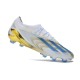 Crampon adidas X Crazyfast Messi.1 FG Blanc Bleu Or