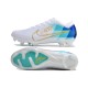 Nouvel Nike Zoom Mercurial Vapor XV Elite FG Blanc Bleu Or
