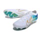 Nouvel Nike Zoom Mercurial Vapor XV Elite FG Blanc Bleu Or