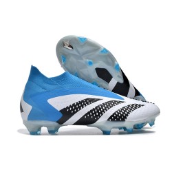 adidas Predator Accuracy + FG Crampons Blanc Bleu Noir