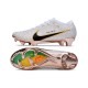 Nouvel Nike Zoom Mercurial Vapor XV Elite FG Blanc Or Noir