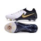 Nike Phantom Luna ii Elite Low FG Blanc Noir Pièce Dor Métallique