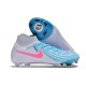 Chaussure Nike Phantom Luna 2 Elite FG Bleu Blanc Rose