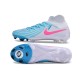 Chaussure Nike Phantom Luna 2 Elite FG Bleu Blanc Rose