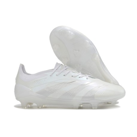 Crampon adidas Predator 24 Elite FG Blanc Argent Mét