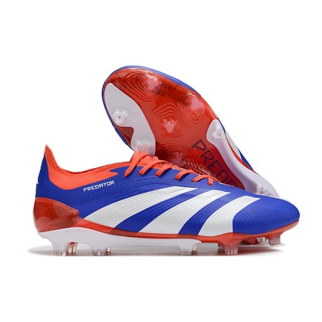 Crampon adidas Predator 24 Elite FG Bleu Blanc Rouge