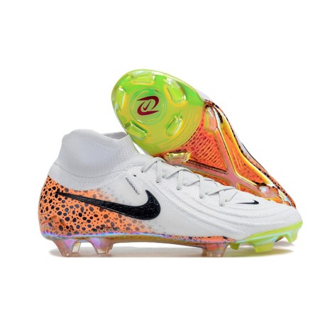 Chaussure Nike Phantom Luna 2 Elite FG Blanc Noir Orange