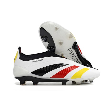 adidas Predator Elite LL FG Neuf Blanc Noir Rouge Jaune