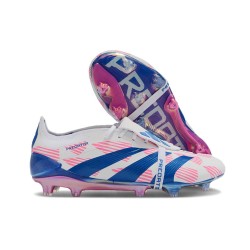 Crampon adidas Predator FT Elite FG Blanc Ftwr Bleu Solaire Rose Solaire