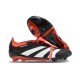 adidas Predator Tongue Elite FG Noir Blanc Rouge