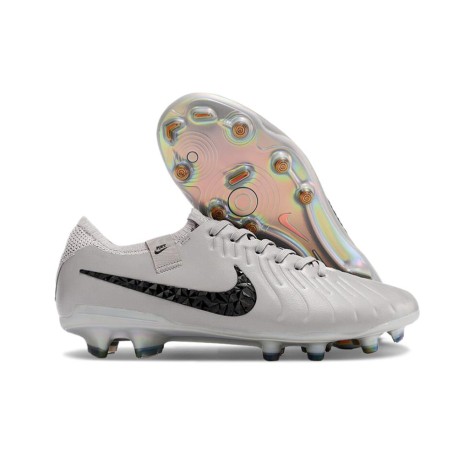 Nike Tiempo Legend 10 Elite FG Gris Atmosphère Noir