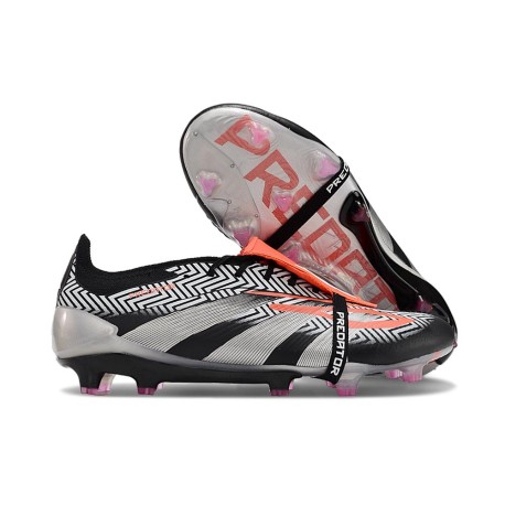 Crampon adidas Predator FT Elite FG Noir Argent Rouge