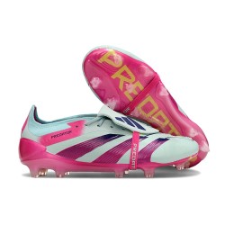 Crampon adidas Predator FT Elite FG Bleu Très Pâle Rose Lucide Jaune Semi Solaire