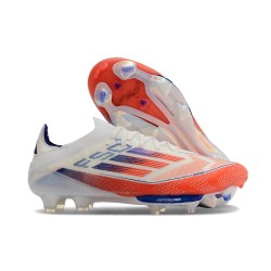 adidas Crampons F50+ Elite FG Advancement - Blanc Rouge Bleu