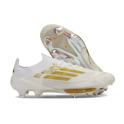 adidas Crampons F50+ Elite FG Day Spark - Blanc Doré