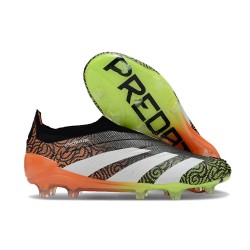 adidas Predator Elite LL FG Neuf Noir Blanc Orange