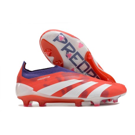 adidas Predator Elite LL FG Neuf Rouge Blanc
