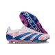 Crampon adidas Predator 24 Elite FG Blanc Bleu Rose