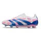 Crampon adidas Predator 24 Elite FG Blanc Bleu Rose