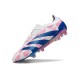 Crampon adidas Predator 24 Elite FG Blanc Bleu Rose