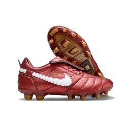 Crampon Nike Tiempo Legend X Elite FG R10 Rouge Blanc