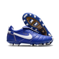 Crampon Nike Tiempo Legend X Elite FG R10 Bleu Blanc
