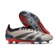 Crampon adidas Predator 24 Elite FG Platin Métallique Noir Aurore Carbone