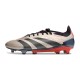 Crampon adidas Predator 24 Elite FG Platin Métallique Noir Aurore Carbone