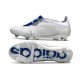 Adidas Predator Fold-over Tongue Elite FG Blanc Argent Métallique Royal Vif