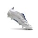 Adidas Predator Fold-over Tongue Elite FG Blanc Argent Métallique Royal Vif