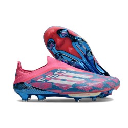 Chaussure adidas F50+ LL FG Bleu Solaire Blanc Ftwr Rose