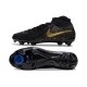 Chaussure Nike Phantom Luna 2 Elite FG Noir Or Monnaie Métallique