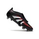 Adidas Predator FT Elite FG Nouvelles Noir Gris Quatre Rouge Lucide