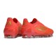 adidas F50 Elite Sans Lacets FG Rouge Solaire Or Métallique Rouge Vif
